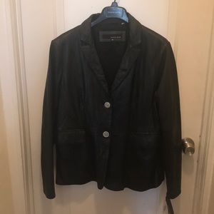 NWT leather blazer